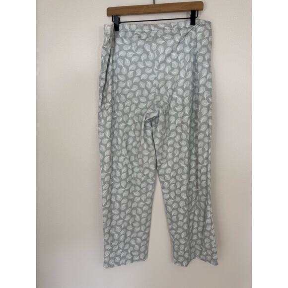 Spa by Charter Club Feather Print Pajama Set 100% Cotton Women’s XL - Picture 9 of 9